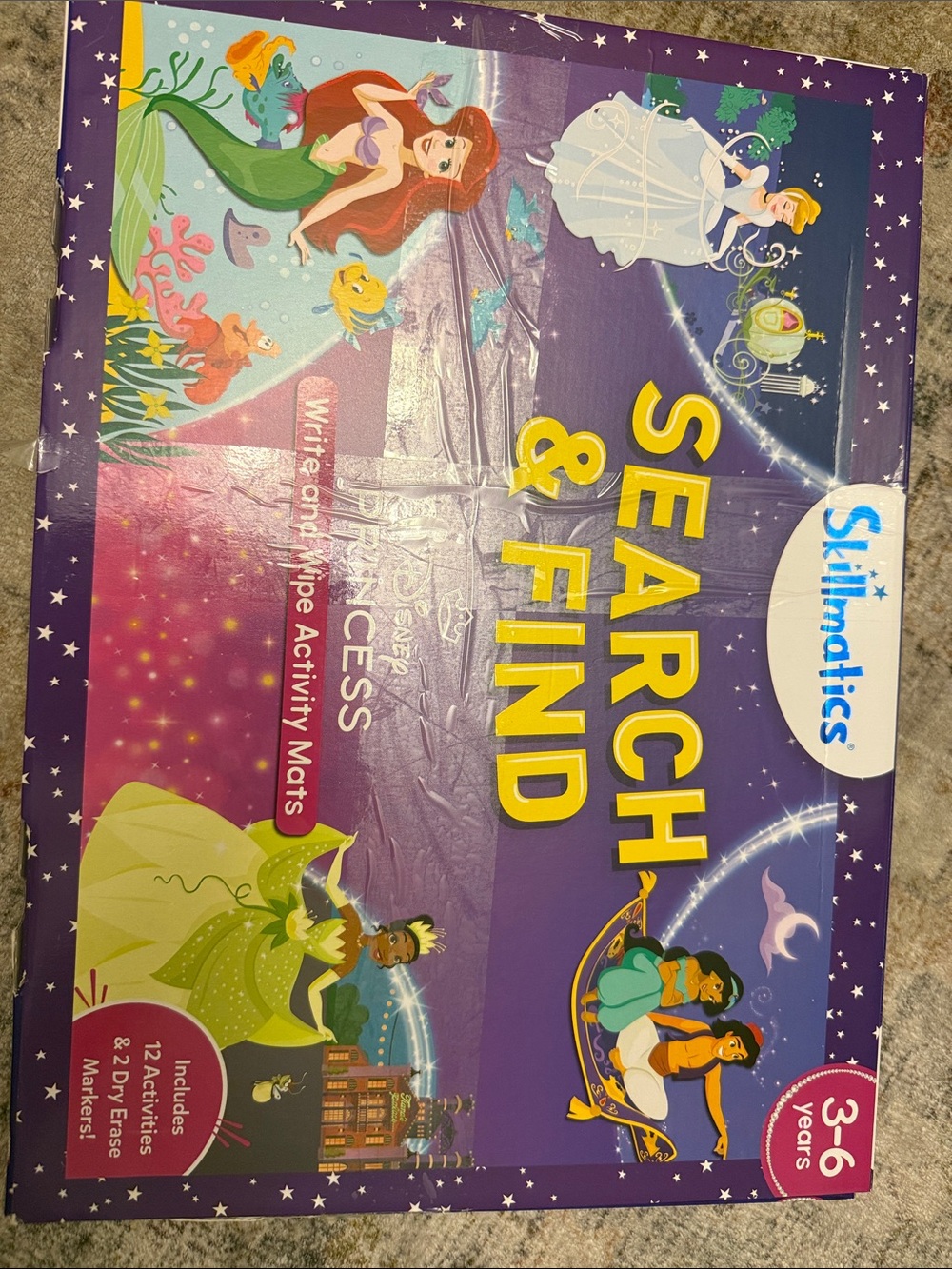Disney Princess Search & Find Activity Mat - Purple